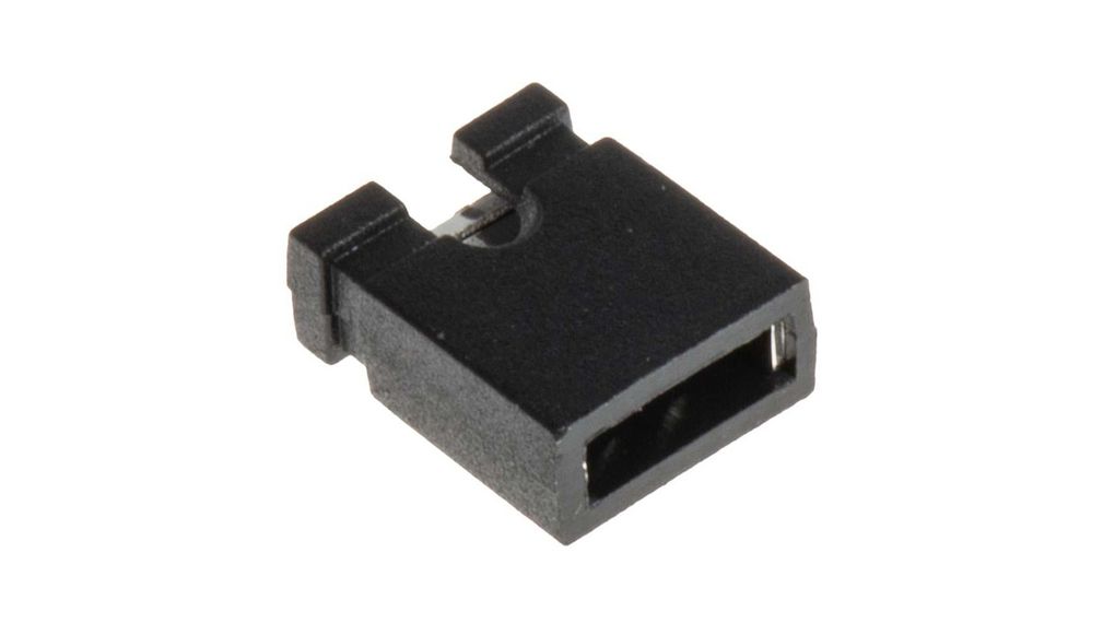 Kurzschlussbrücke, Offen, Schwarz, 3A, Packung à 10 Stück